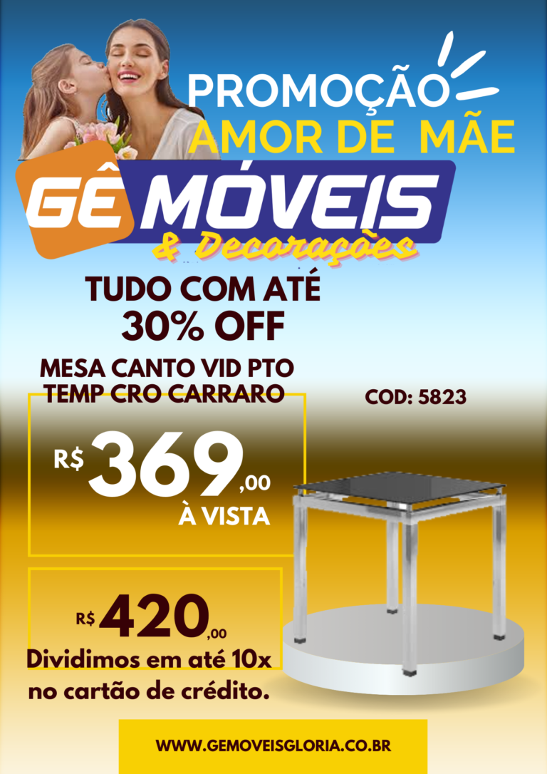 Promoção Mesa Canto